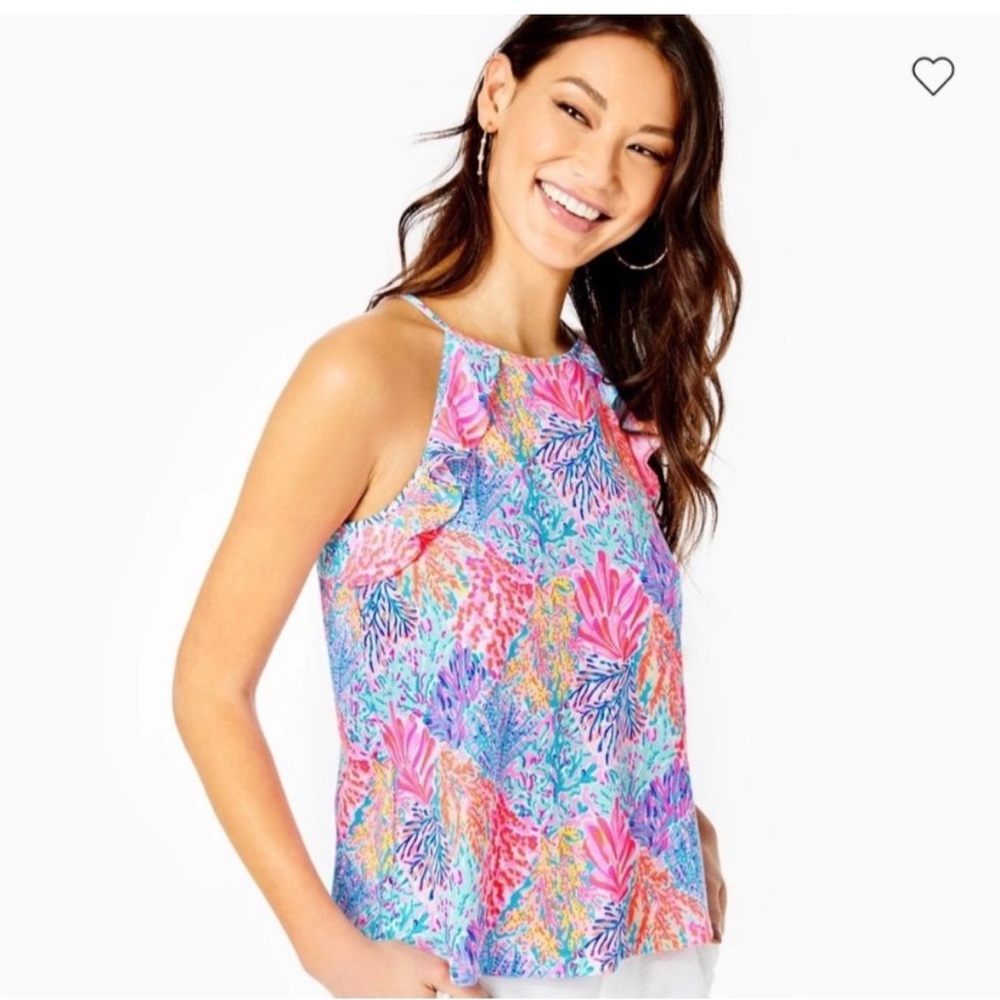 NWT Lilly Pulitzer Billie Tank Multi Splashdance